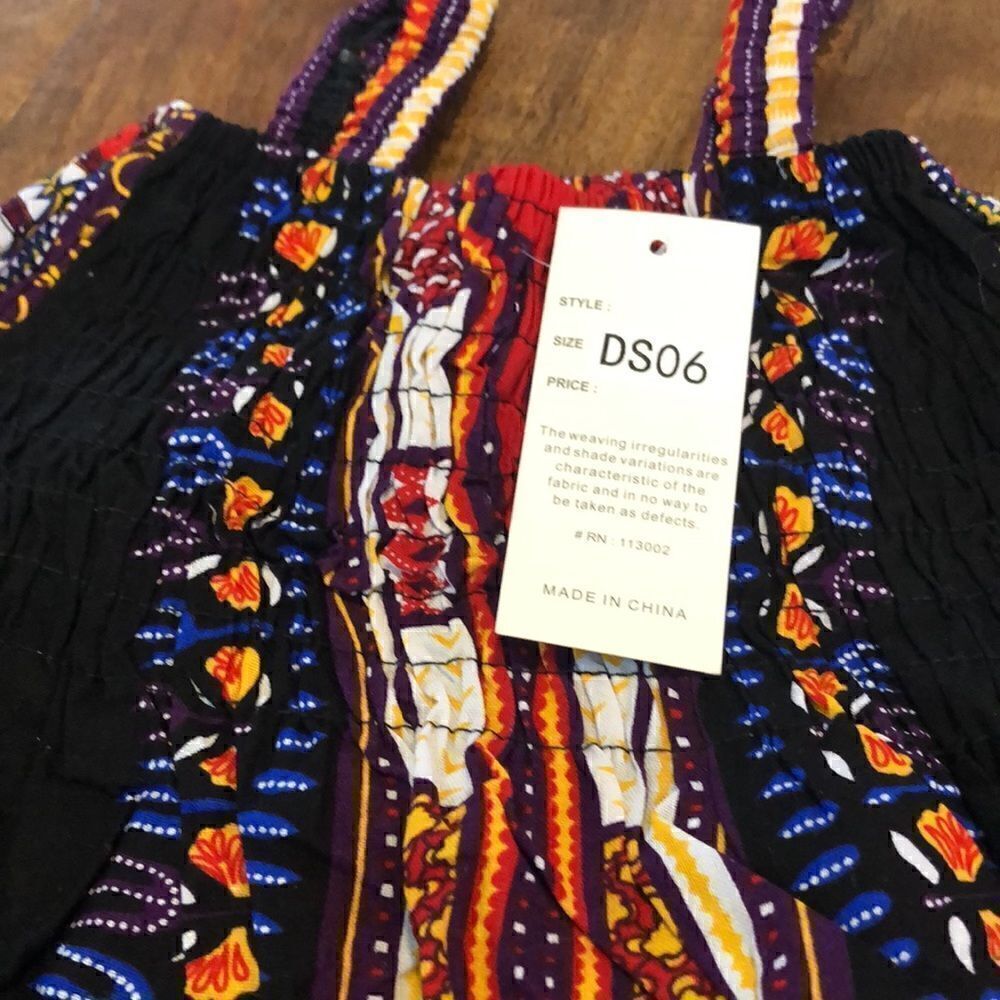 DASHIKI AFRICAN KIDS DRESSES age 1-3 - Picture 4 of 5